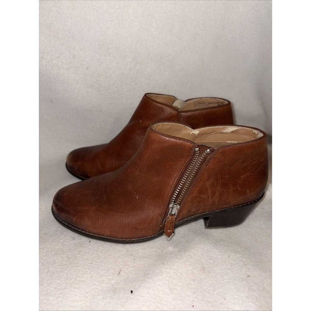 Vionic Jolene Zip Ankle Booties Cowgirl Boots Western Roper Rodeo Biker 8.5